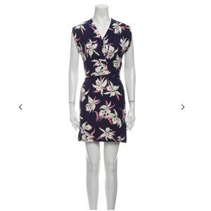 Marni Purple and Pink Floral Mini Dress
